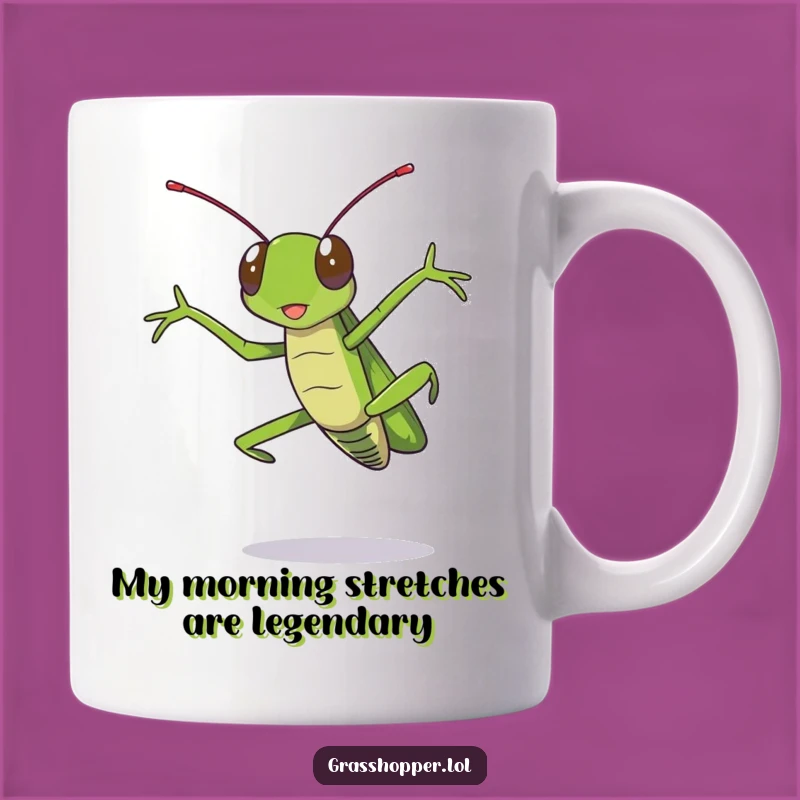 Funny Grasshopper Jumping Mug: A Hilarious Gift for Insect Lovers!