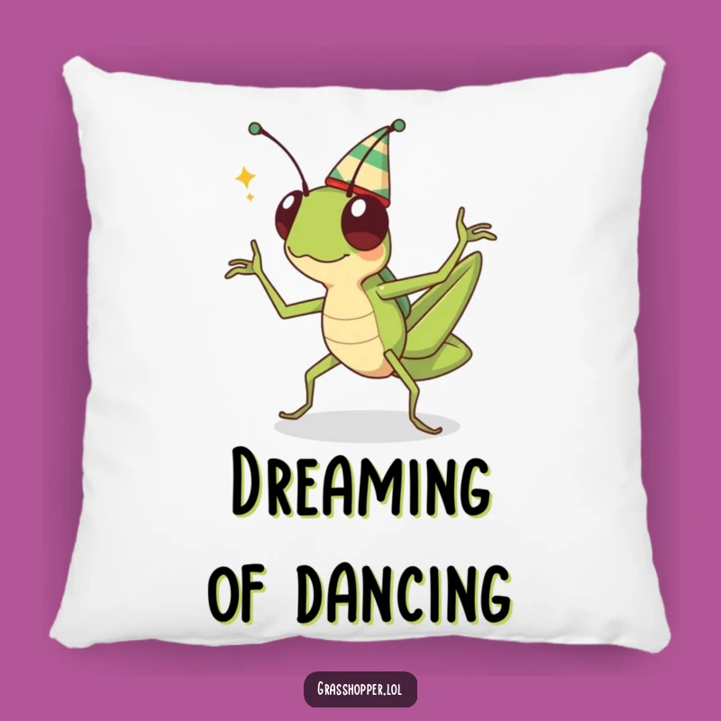 Funny Kawaii Grasshopper Pillow - Cozy Comfort for Your Celebration