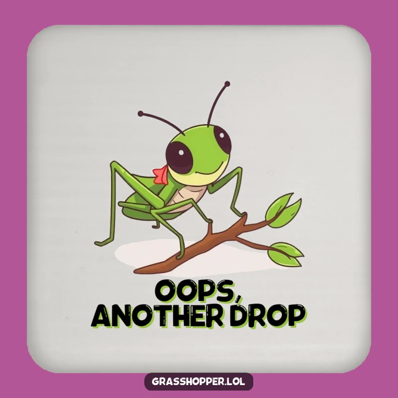 Funny Grasshopper Tripping Coaster - Protect Surfaces from Clumsiness