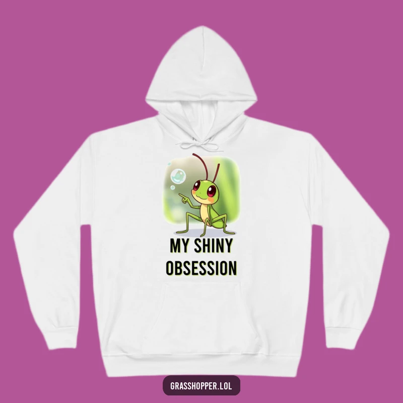 Cozy Funny Excited Grasshopper Hoodie: Discovery Comfort, Perfect Gift