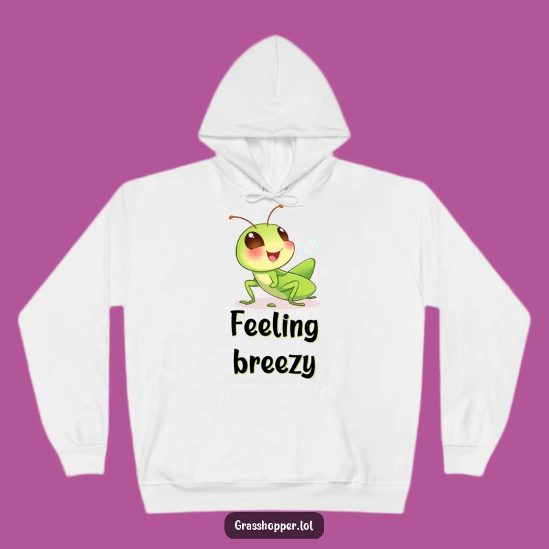 Funny Grasshopper Hoodie: Cozy Giggle Insect Sweatshirt, Warm Humorous Gift for All