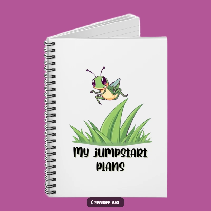 Funny Grasshopper Notebook: Happy Leap Journal Gift