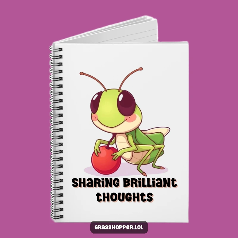 Funny Sharing Grasshopper Notebook: Friendship Notes, Perfect Gift