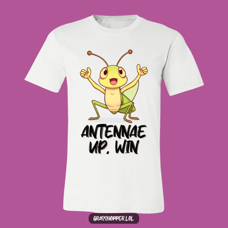 Funny Grasshopper Victory Cheer T-Shirt: Wear Your Enthusiasm with Pride