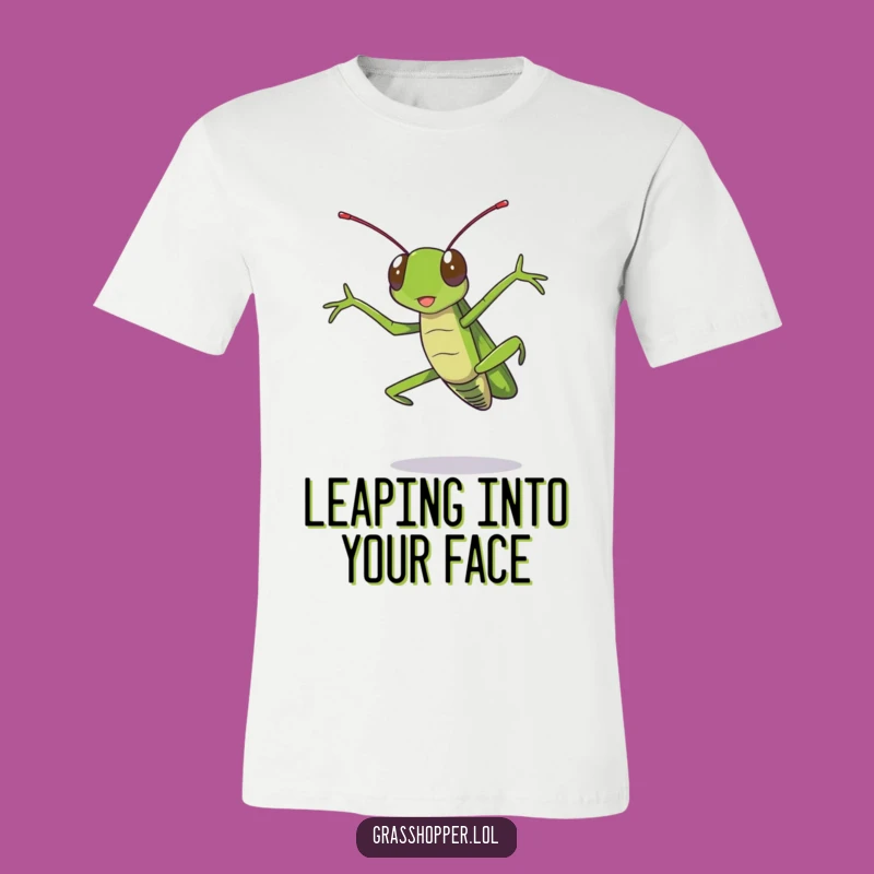 Funny Grasshopper T-Shirt: Dramatic Jumping Humor for Every Occasion!