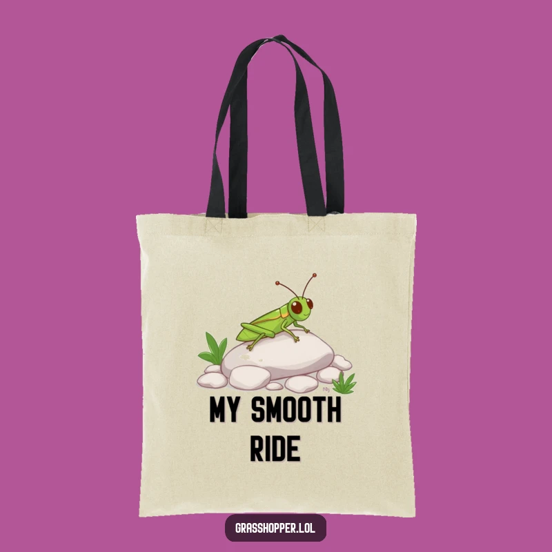 Funny Grasshopper Slide Tote Bag: Happy Insect Carryall, Perfect Funny Gift
